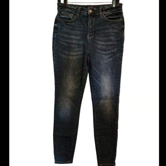 Judy Blue Dark Wash Skinny Fit Jeans - Picture 1 of 9
